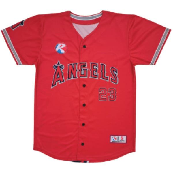 BASEBALL FULL BUTTON JERSEY-1307