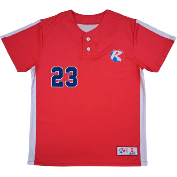BASEBALL 2 BUTTON JERSEY-1834-9