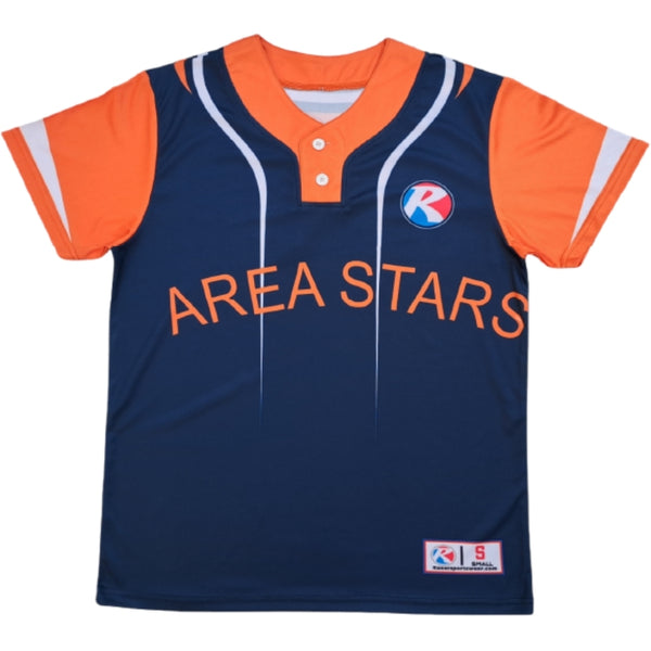 BASEBALL 2 BUTTON JERSEY-1834-10
