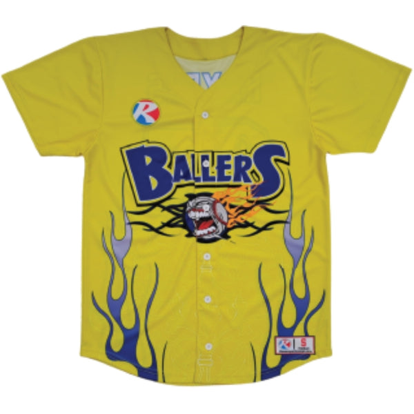 BASEBALL FULL BUTTON JERSEY-1355